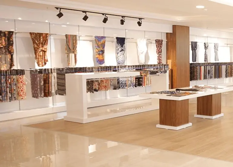 Tekstil Showroom Rafları, uygulama fotoğrafı 3